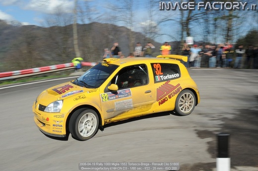 2008-04-19 Rally 1000 Miglia 1552 Torlasco-Brega - Renault Clio S1600